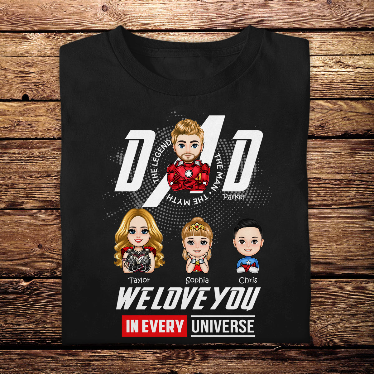 Dad I Love You In Every Universe - Personalized Apparel - Gift For Father, Dad, Father's Day banner1_f7b9ae4e-e52b-40d5-b10b-796d9b44a426.jpg