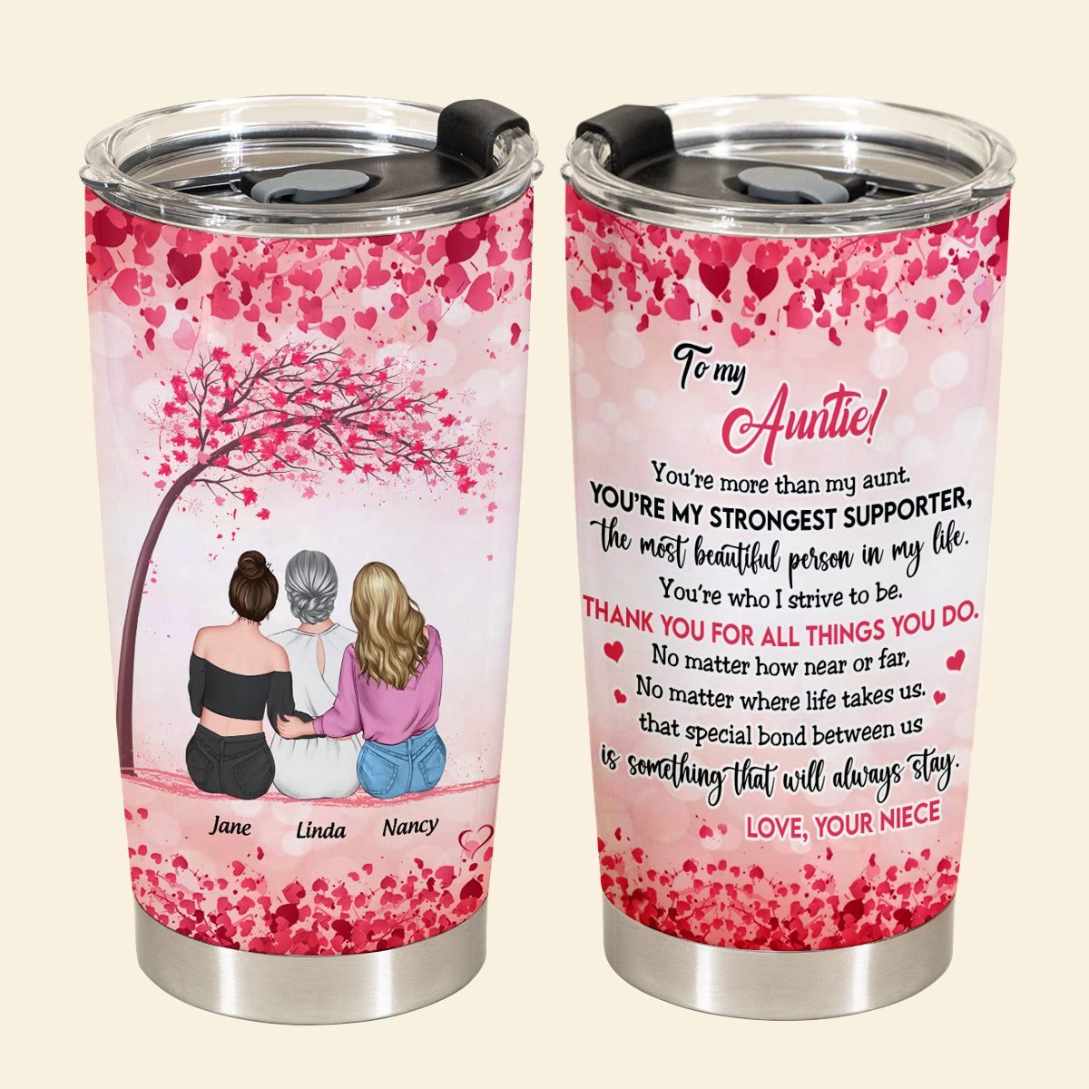 You're More Than My Aunt - Personalized Tumbler - Loving, Birthday, Gift For Auntie, Aunt banner1_fffc9f5b-89e7-4ac6-9e67-ba603107ab94.jpg