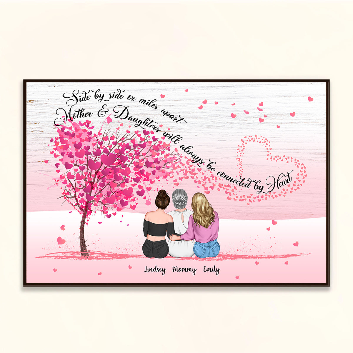 Mother & Daughters Forever Linked Together - Personalized Canvas - Mother's day Gift banner2_03be042d-64f6-4ee6-827a-b20bf212b6b9.jpg