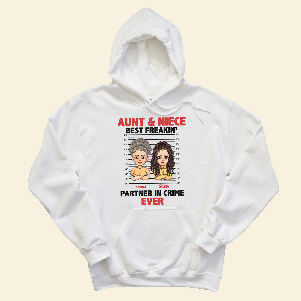 Auntie & Niece Best Partner In Crime - Personalized Apparel - Loving, Birthday, Gift For Aunt, Auntie, Niece banner2_0abfae4f-d784-468b-a81a-b8b914fcfed9.jpg