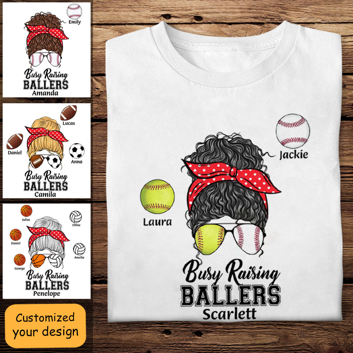 Mom Busy Raising Ballers - Personalized Apparel - Gift For Mom banner2_1.jpg