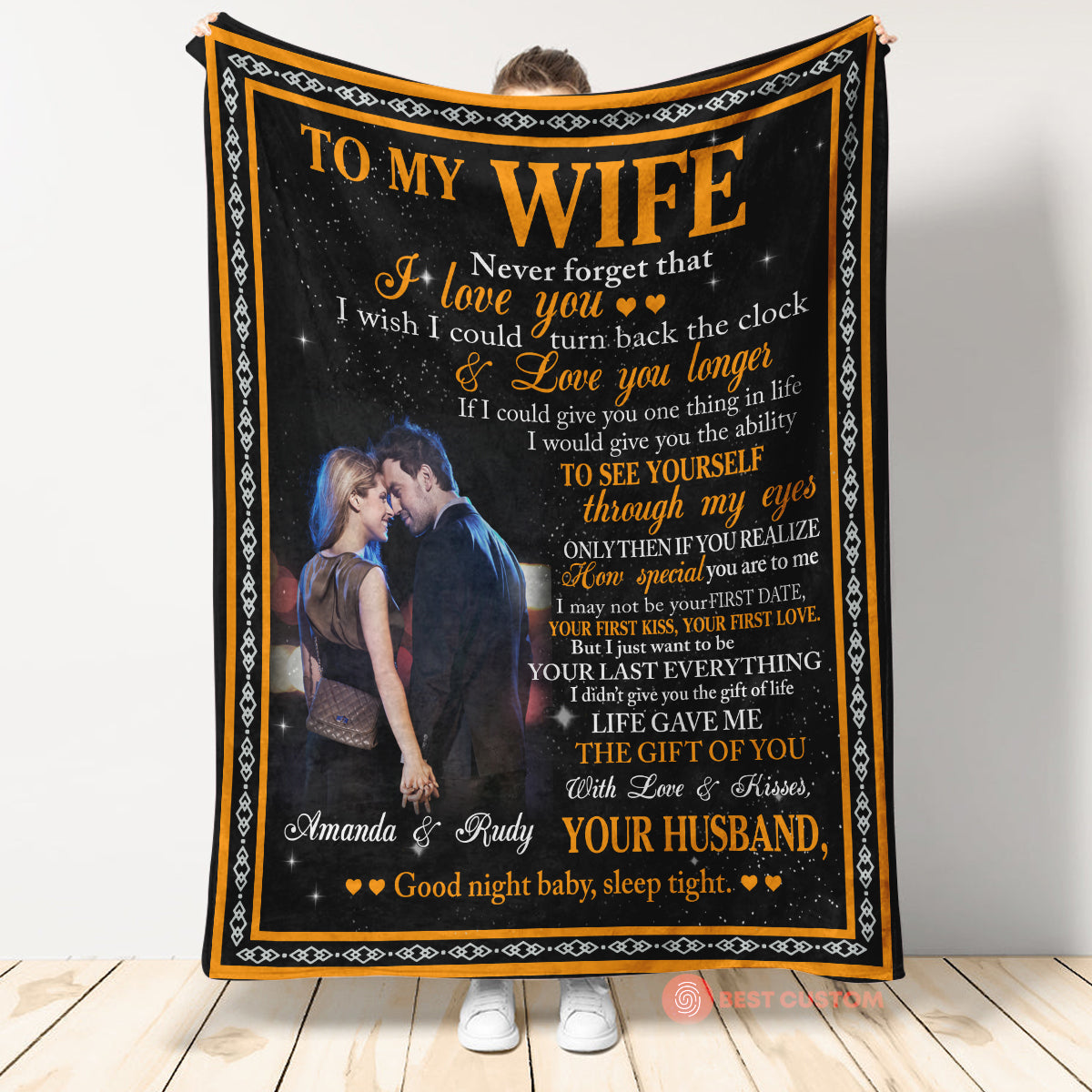 To My Wife Never Forget That I Love You Photo Upload Blanket - Gift For Wife banner2_10ad12ec-601d-49ad-b459-4a2b6dea993f.jpg