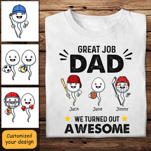 Sports Great Job Dad - Personalized Shirt - Gift For Father, Husband banner2_1638dff9-823b-46e7-8aa7-1d6285498ebb.jpg