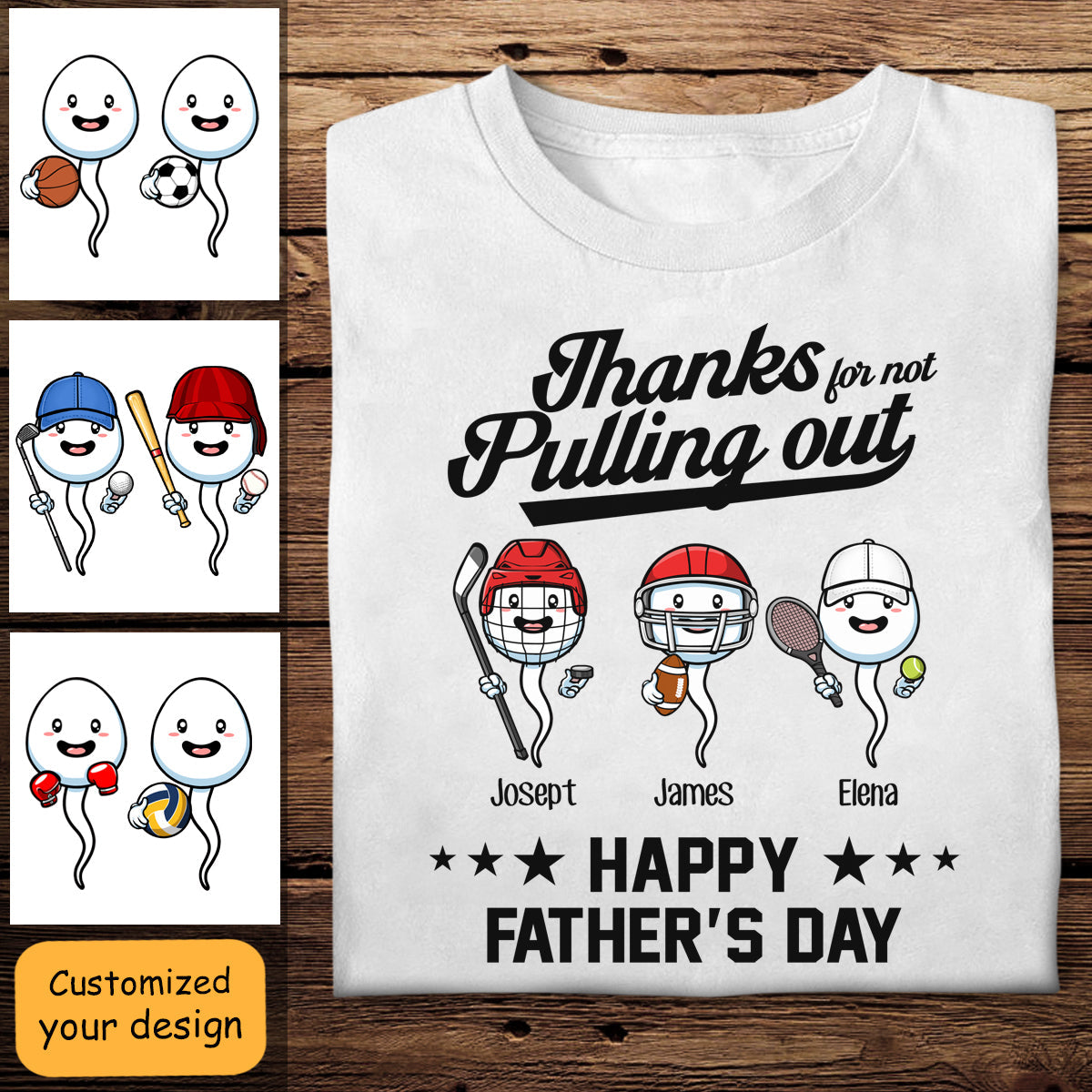 Sport Thanks For Not Pulling Out - Personalized Shirt - Gift For Father, Husband banner2_35038876-1761-4bca-b8ca-3cef05f2bd34.jpg