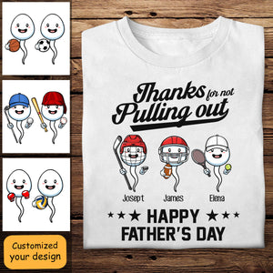 Sport Thanks For Not Pulling Out - Personalized Shirt - Gift For Father, Husband banner2_35038876-1761-4bca-b8ca-3cef05f2bd34.jpg