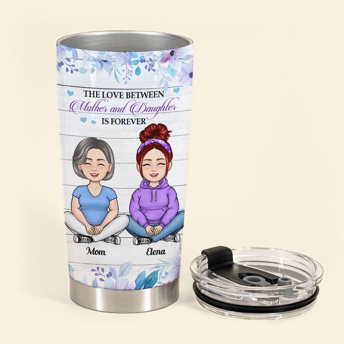To My Mom, Love You With All My Heart - Personalized Tumbler - Gift For Mom, Mother's Day, Birthday, Loving Gift banner2_37978862-8a83-4a61-badb-23783b932b5e.jpg