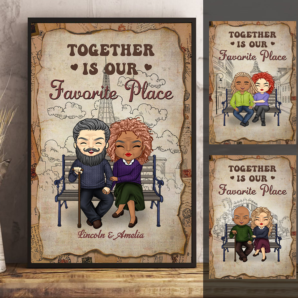 Together Is Our Favorite Place - Personalized Canvas - Gift For Couple banner2_3acec93e-3667-4e64-9dcc-b1ecb96135fc.jpg