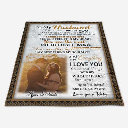 Best Valentine Gift For Husband, You Are The Most Incredible Man Upload Photo Blanket banner2_3e8f0646-849c-4f5f-bb3b-ae46a3e12a96.jpg