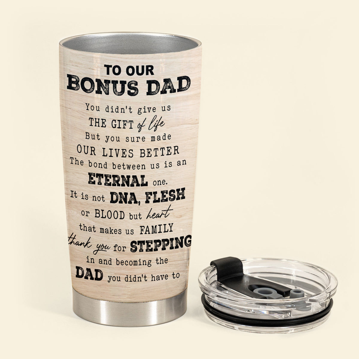 To my bonus dad - Personalized Tumblers - Gift For Step Dad, Bonus Dad banner2_5322ba15-f7f4-4afd-ac31-ef2ff4ba5996.jpg