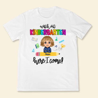 Watch Out School Here I Come - Personalized Apparel - Back To School, Gift For Daughter, Son banner2_5e966489-5850-4b8d-8516-dcd91e3808df.jpg