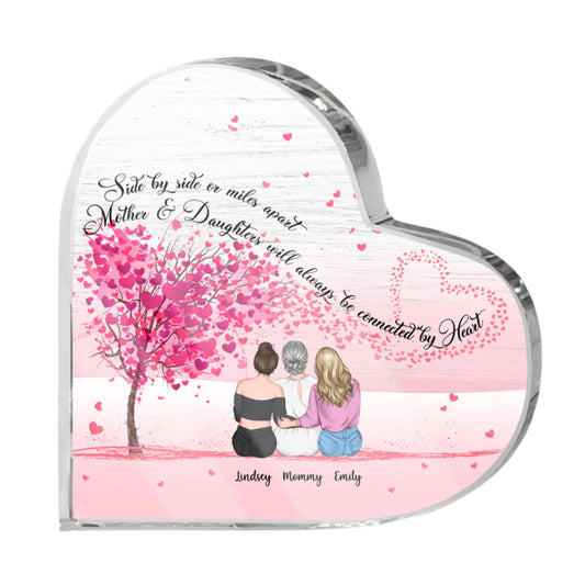 Mother & Daughters Forever Linked Together - Personalized Heart Shaped Acrylic Plaque - Mother's day Gift banner2_6bce70aa-b483-41c7-886f-fda9c526e7a8.jpg