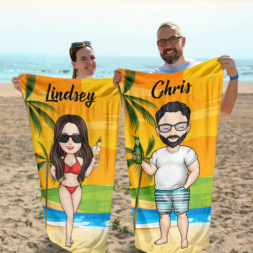 Family Summer Vacation - Personalized Beach Towel - Gift For Family, Friends banner2_6f671604-5ac1-4068-a584-194942e02433.jpg