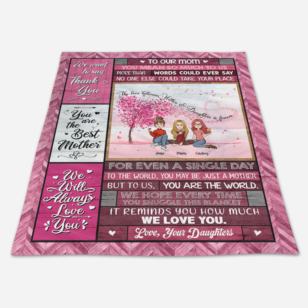 We Will Always Love You - Personalized Blanket - Loving, Gift For Mom, Mother's Day banner2_c9792b90-519c-4a0b-ac28-a17bb0c721b2.jpg