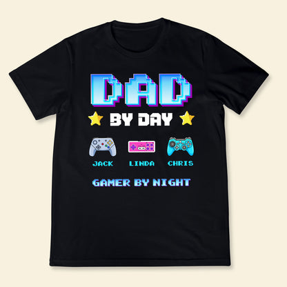 Daddy By Day Gamer By Night - Personalized Apparel - Gift For Father banner2_d9b976a3-d035-4bc4-8df2-cdeb7bd83ac9.jpg