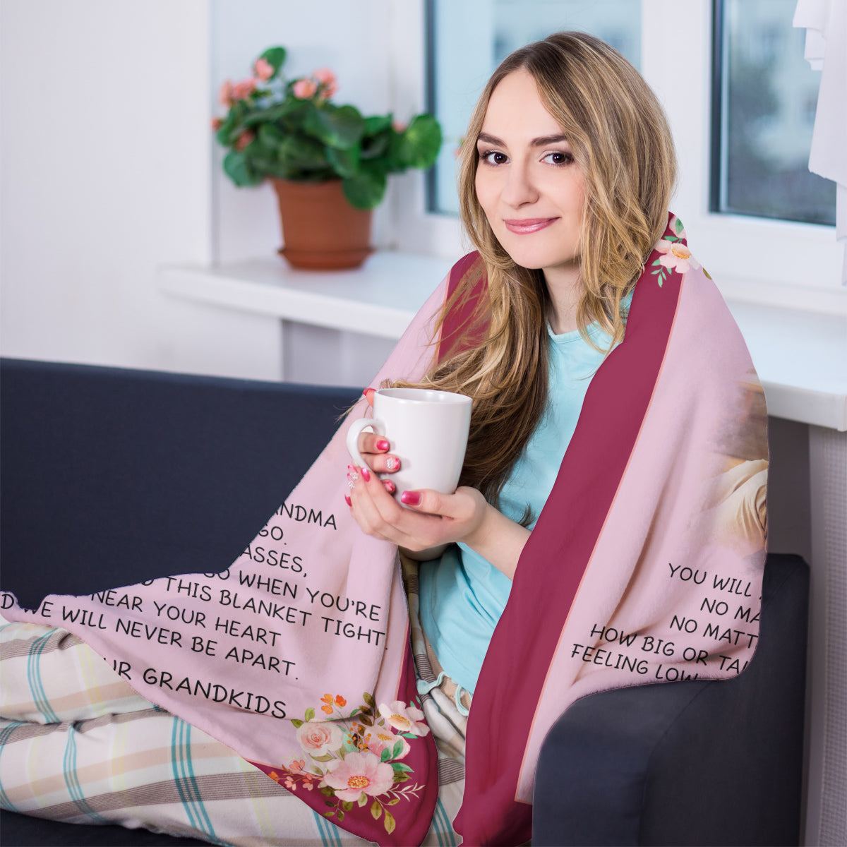You Will Always Be Our Grandma - Personalized Blanket - Birthday, Mother's Day Gift For Mom, Grandma, Nana, Gigi banner2_e8da9f6f-8191-4ce5-90f2-381f555f16e0.jpg