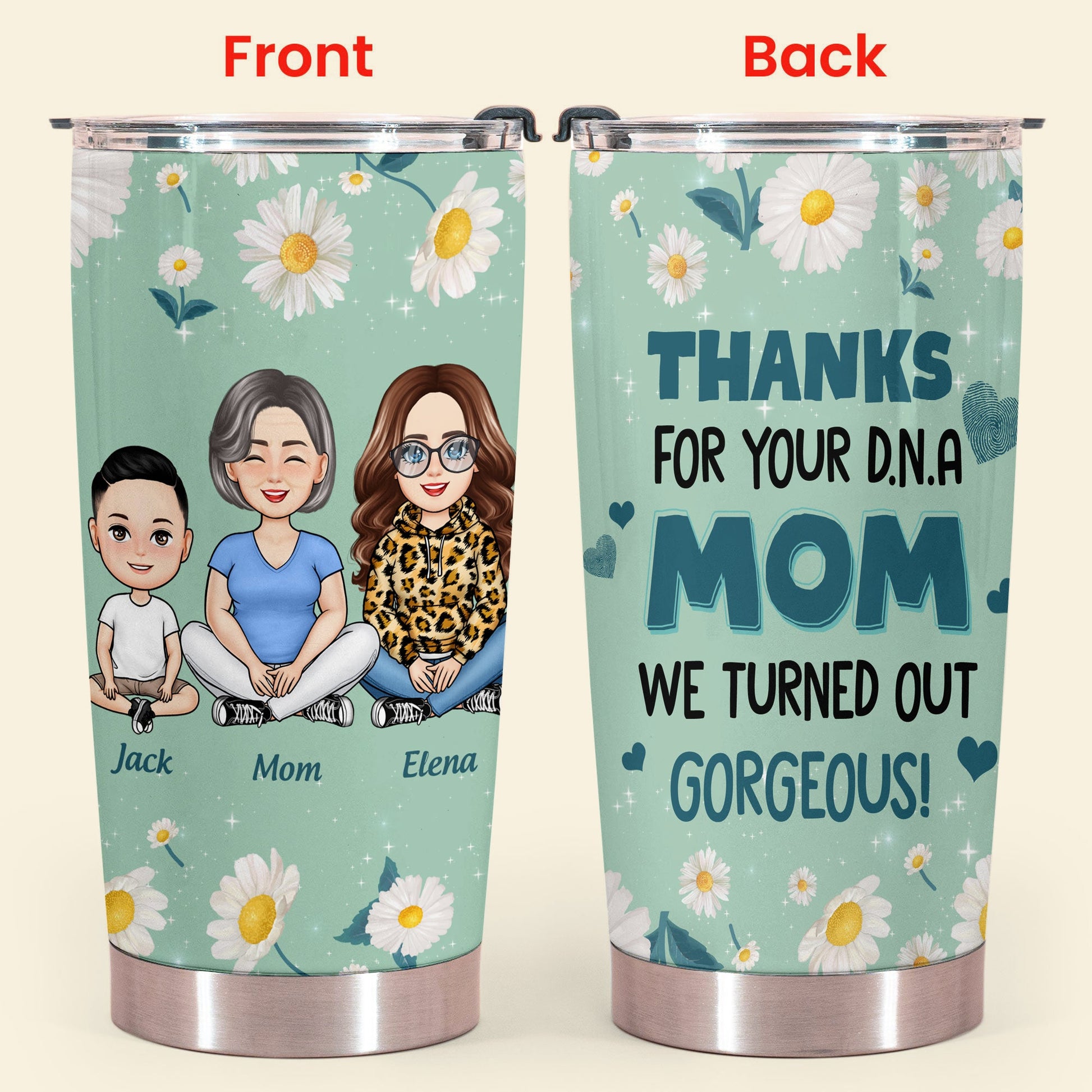 Thanks For Your DNA Mom - Personalized Tumbler - Gift For Mom, Mother's Day banner3_1.jpg