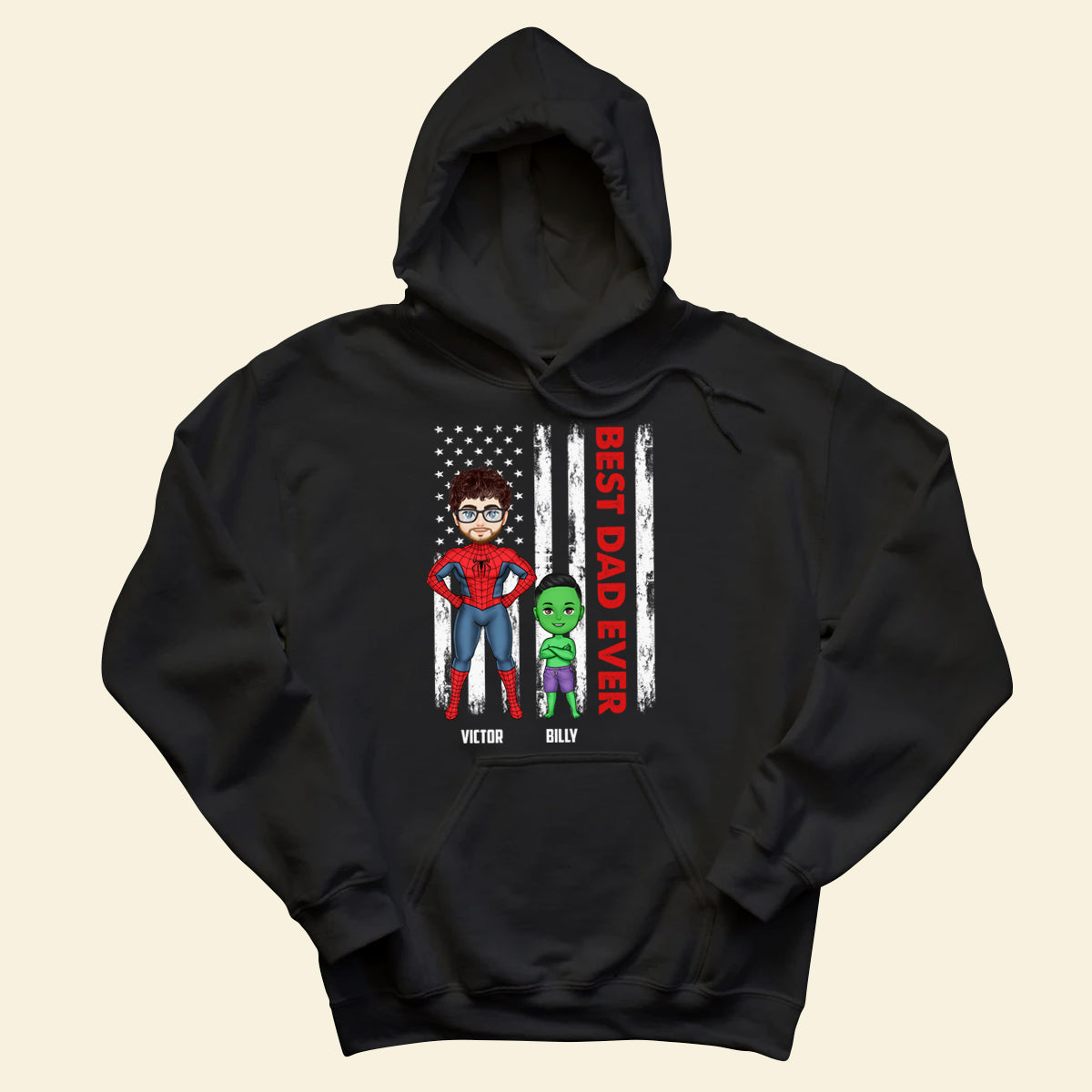 Best Dad Ever Superheroes - Personalized Apparel - Funny, Loving Gift For Dad, Father, Daddy, Father's Day banner3_1504d2a7-27ac-4826-89c1-15ea628e5fb9.jpg