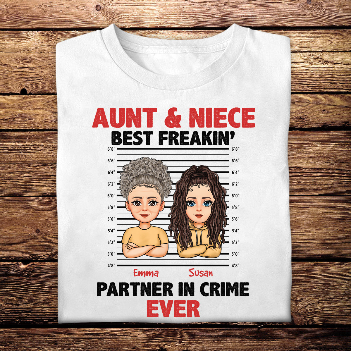 Auntie & Niece Best Partner In Crime - Personalized Apparel - Loving, Birthday, Gift For Aunt, Auntie, Niece banner3_1_ce319253-ab50-44b3-a87d-d8a0fe5a8d8c.jpg