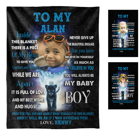I Pray That You Are Safe And Happy - Personalized Photo Blanket - Gift For Son banner3_1a0bd0e5-ca43-4f1c-8aee-88eb23c613ef.jpg