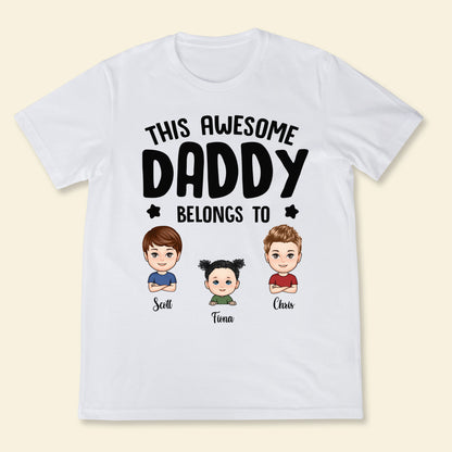 This Daddy Belongs To Cute Kid Face - Personalized Apprael - Father's Day, Gift For Father banner3_2a373cec-4686-47a8-b1b6-93be717e8634.jpg
