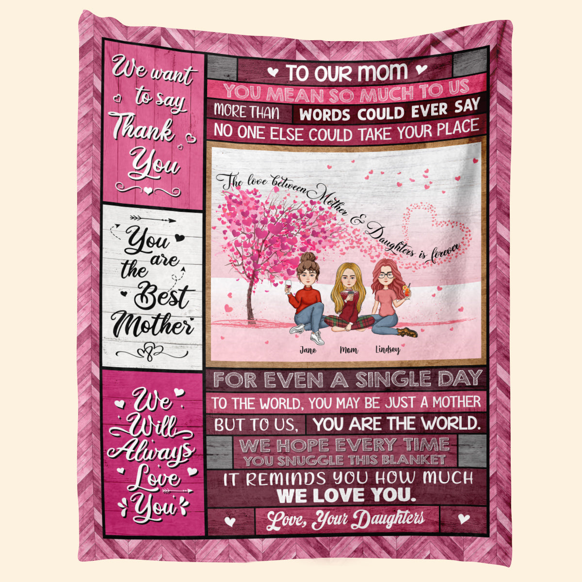 We Will Always Love You - Personalized Blanket - Loving, Gift For Mom, Mother's Day banner3_3042d272-6566-4511-b042-9b2342832c46.jpg
