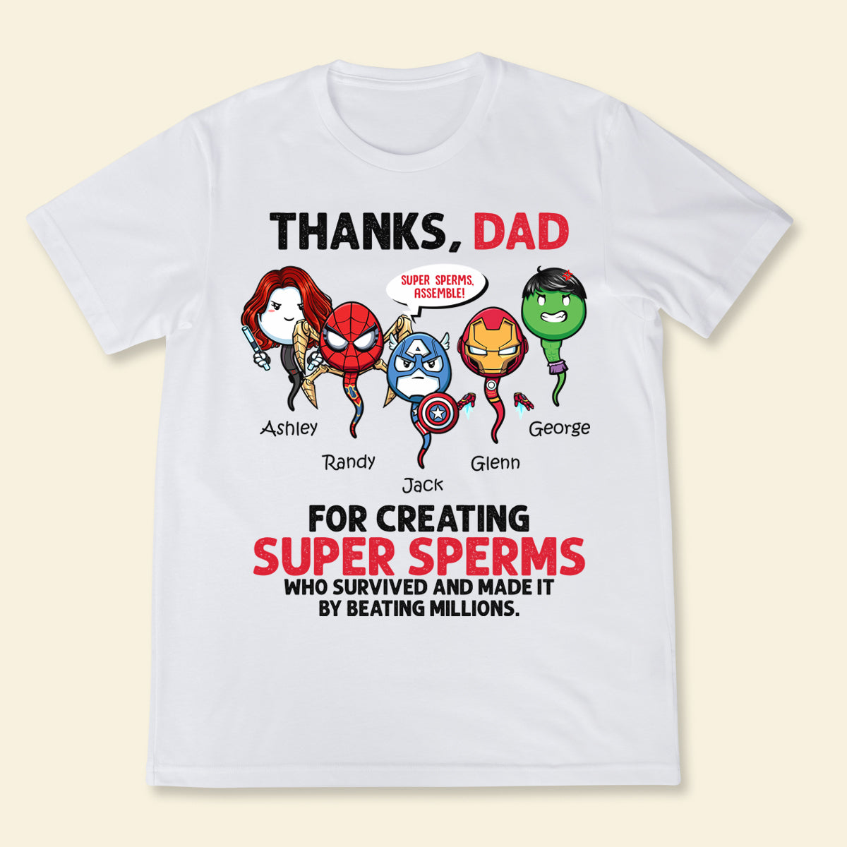 Thanks Dad Superheroes - Personalized Apparel - Gift For Father, Dad, Daddy, Father's Day banner3_40092a85-0ff7-42e4-a0e3-036db55fa6f1.jpg