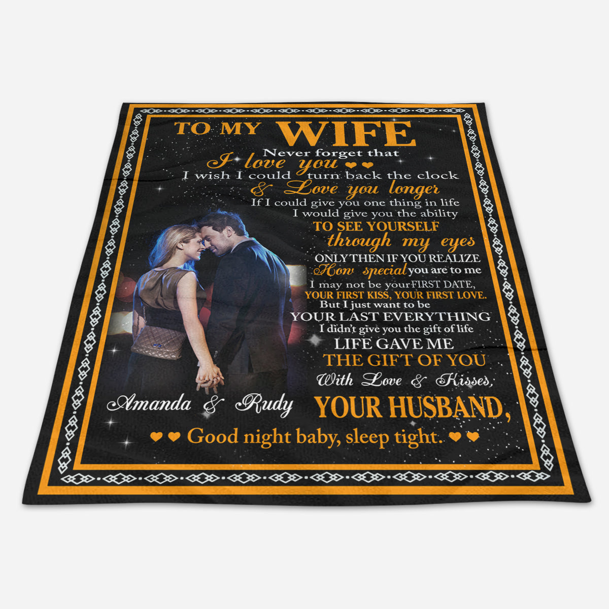 To My Wife Never Forget That I Love You Photo Upload Blanket - Gift For Wife banner3_82fd43da-9e8a-4395-8abb-9707b9645e10.jpg