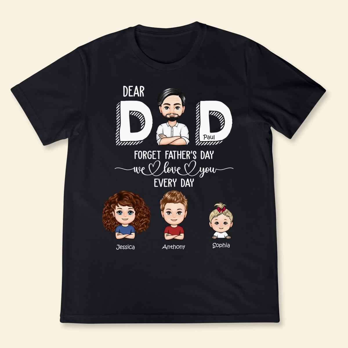 Dad Forget Father's Day We Love You Every Day - Personalized Apprael - Father's Day, Gift For Father banner3_93d66edd-0c0c-4a86-ac9e-59967515b5d8.jpg