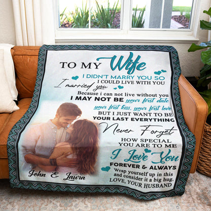 Gift For Wife Blanket, Wolf To My Wife Never Forget How Special You Are To Me Upload Photo banner3_94b62786-f47a-4a30-ad9c-3b54ba83822a.jpg