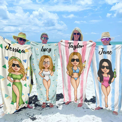 Family Summer Vacation - Personalized Beach Towel - Gift For Family, Friends banner3_bfcb9929-0f69-46a3-8497-91080074b451.jpg
