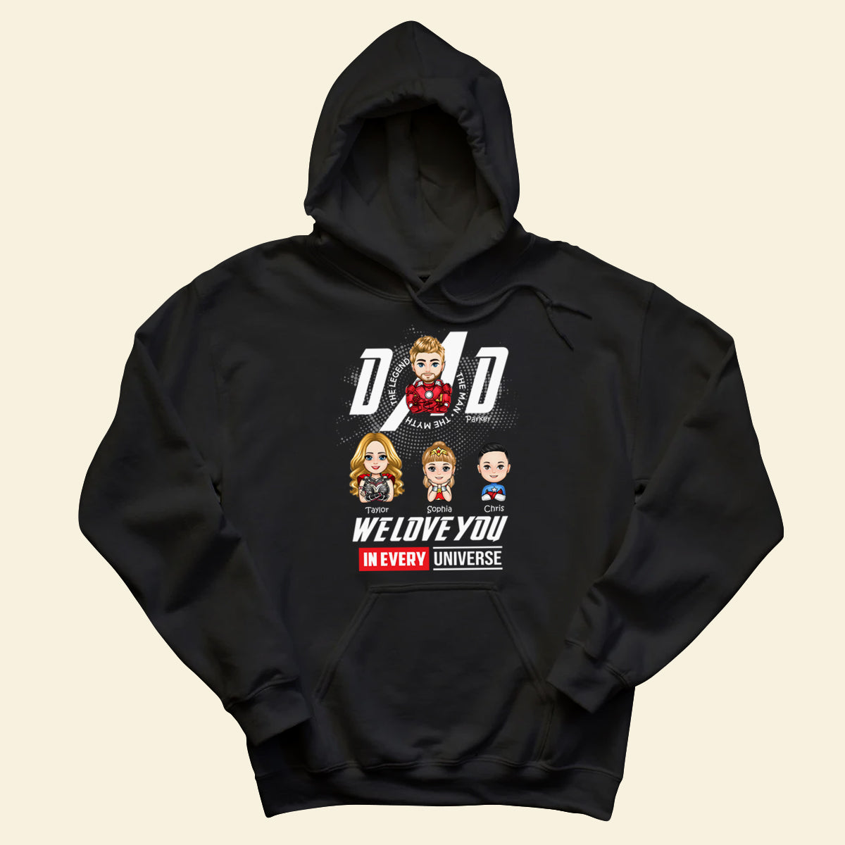 Dad I Love You In Every Universe - Personalized Apparel - Gift For Father, Dad, Father's Day banner3_d41d3e67-3d66-4cbb-81f9-bff2d96082be.jpg