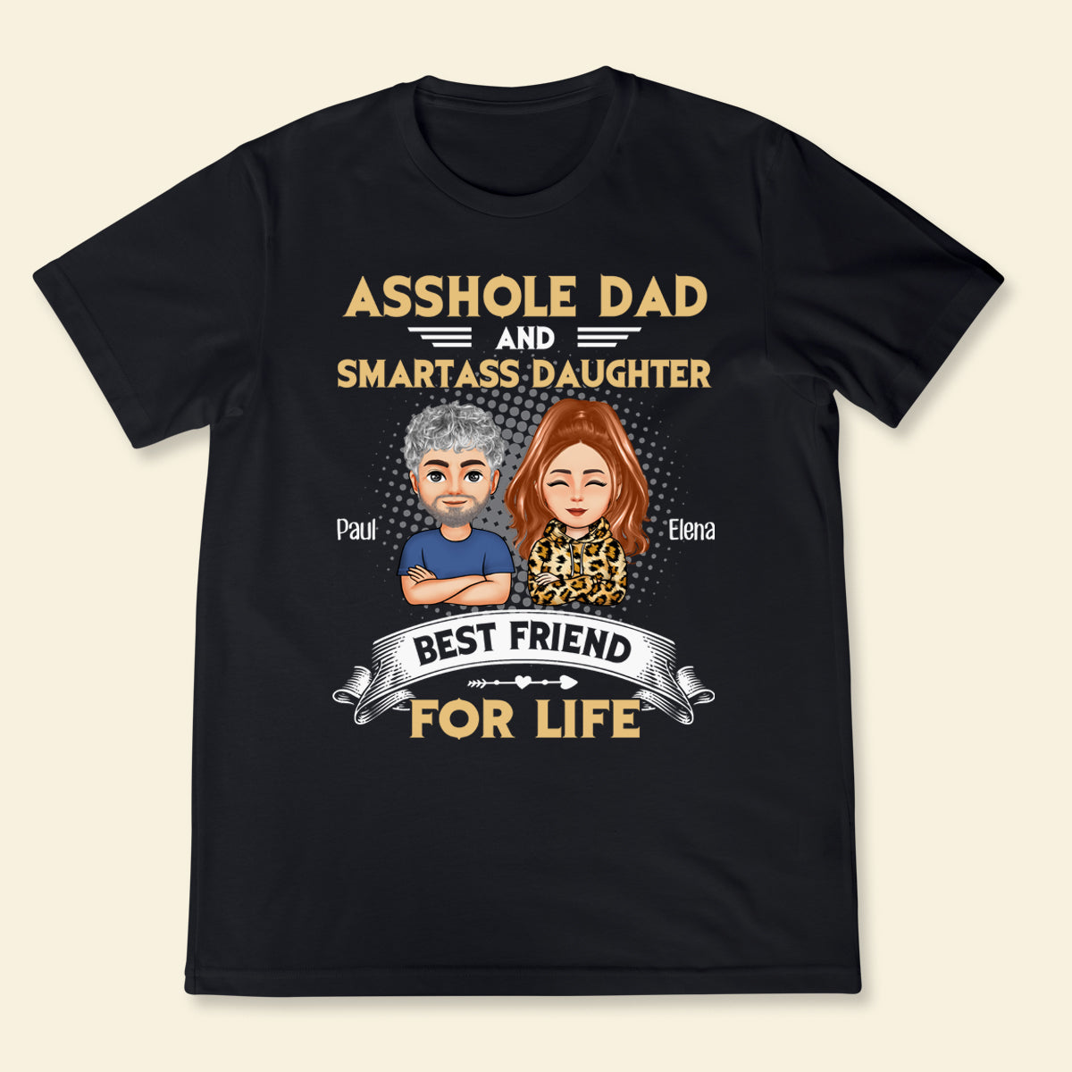Dad & Daughter Best Friend For Life - Personalized Apparel - Gift For Father, Dad, Father's Day banner3_eff7879d-0c48-42fb-84c4-250a8801f121.jpg