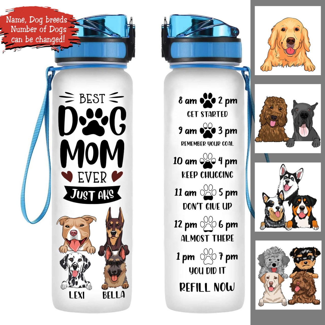 Best Dog Mom Ever Just Ask - Personalized Water Tracker Bottle - Gift For Dog Mom banner4.1_a1f78efd-f2b9-408a-9a0c-543ee18ce9bb.jpg