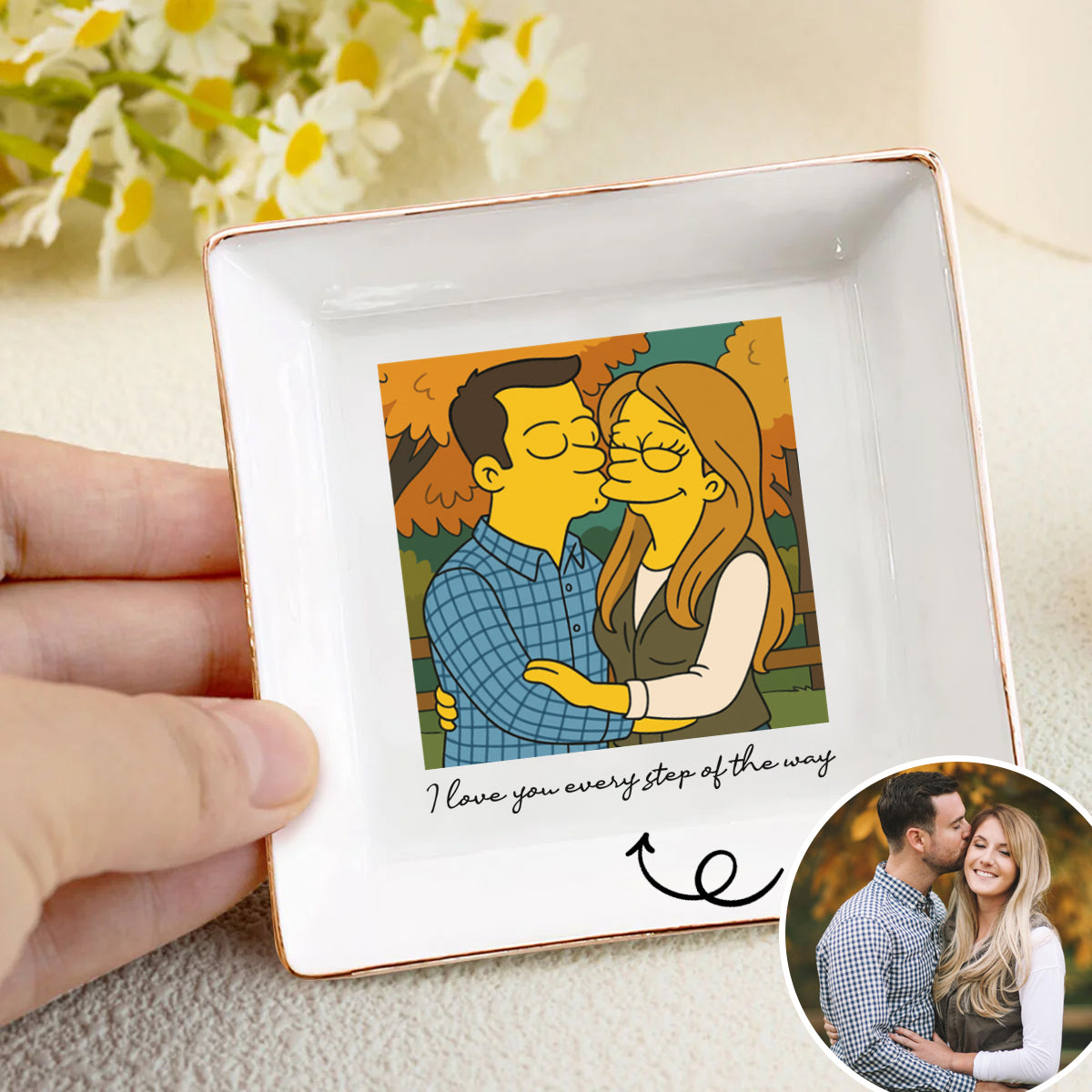 Personalized Photo Jewelry Dish