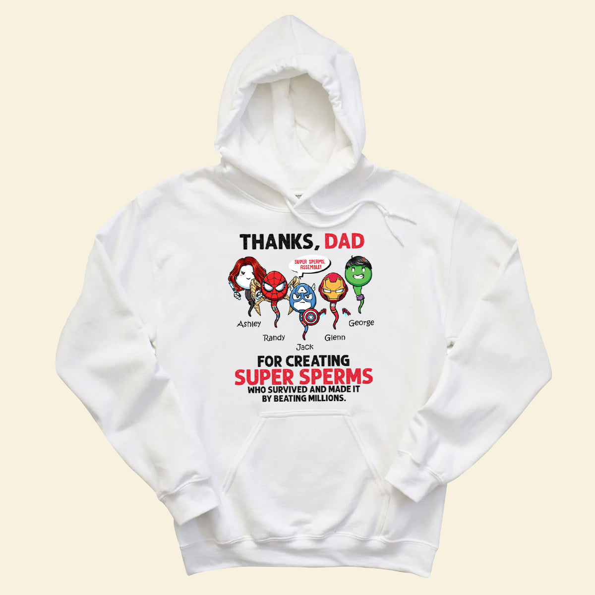 Thanks Dad Superheroes - Personalized Apparel - Gift For Father, Dad, Daddy, Father's Day banner4_2b1798e5-ab28-4c1d-9136-dffdee8dbd89.jpg