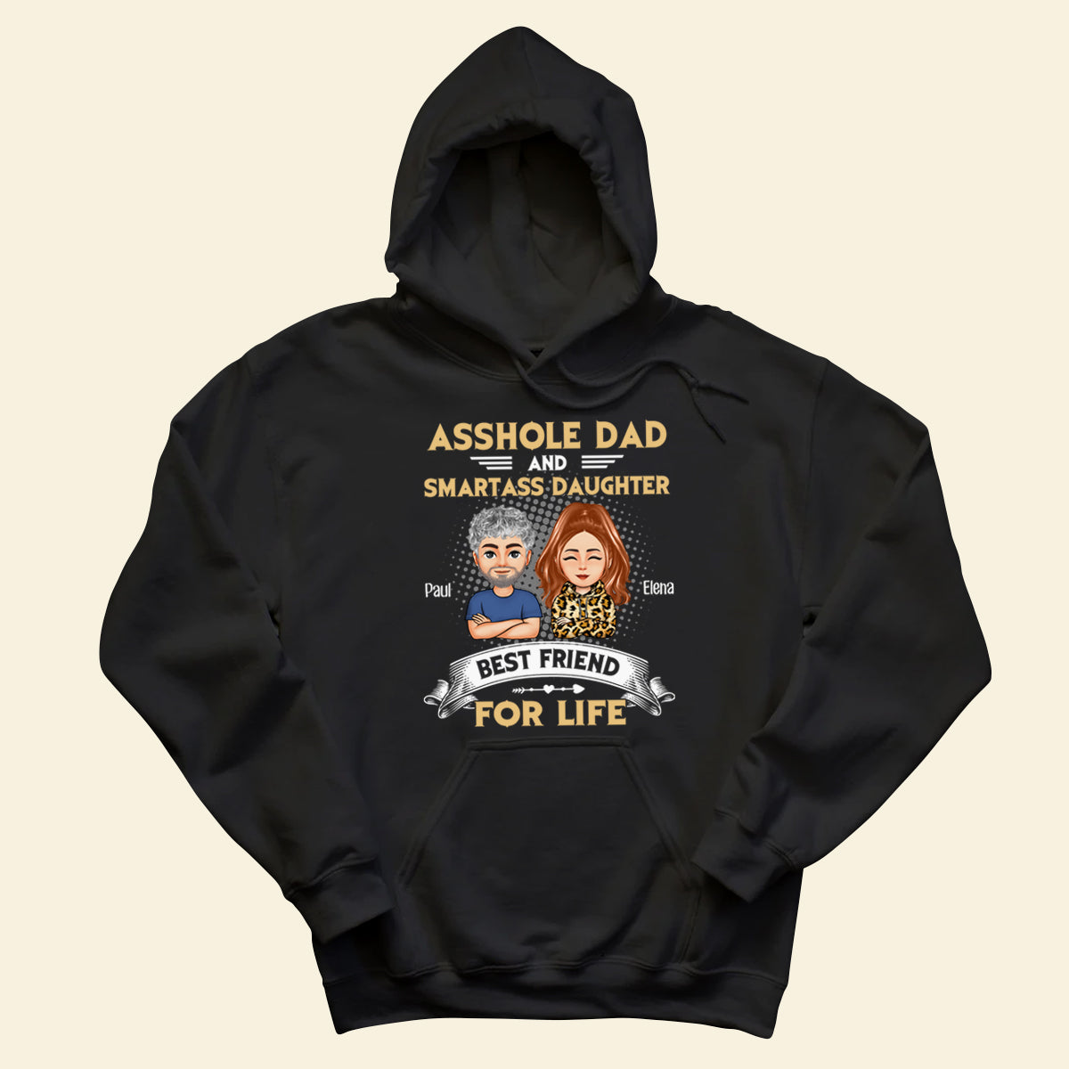 Dad & Daughter Best Friend For Life - Personalized Apparel - Gift For Father, Dad, Father's Day banner4_4129b5b2-bc13-4163-b9ae-046991d95c2f.jpg