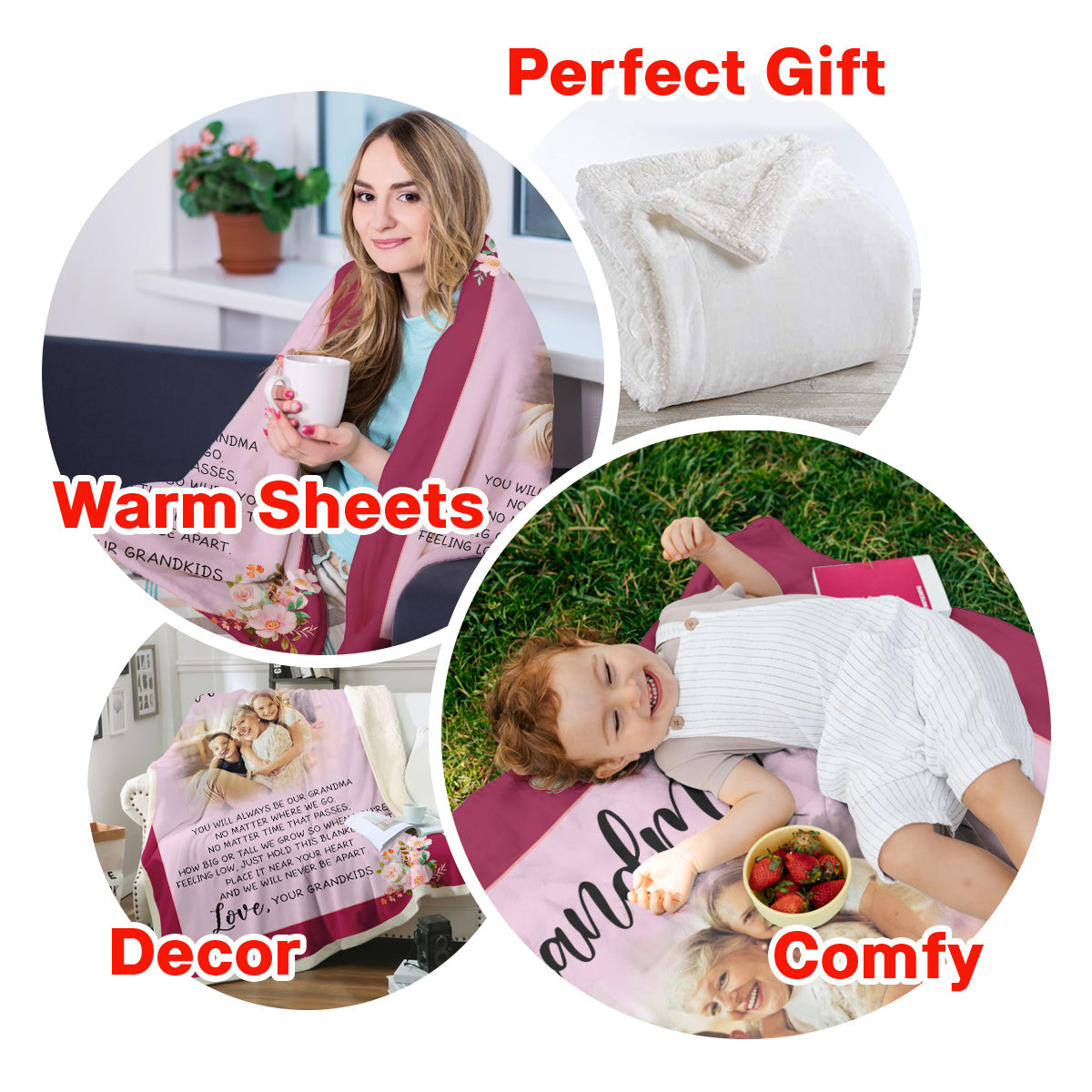 You Will Always Be Our Grandma - Personalized Blanket - Birthday, Mother's Day Gift For Mom, Grandma, Nana, Gigi banner4_c29d380c-342c-4509-b2a0-a3226fd059ec.jpg