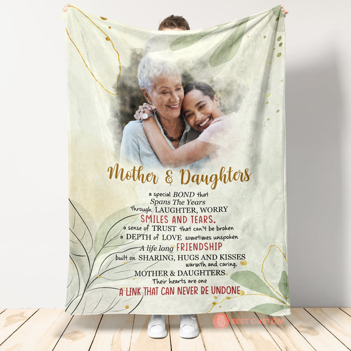 Mother And Daughter, A Life Long Friendship - Personalized Blanket - Mother's Day Gift For Mom, Mother, Mama banner5_2482a30e-a303-4e26-a90c-ba5d70571549.jpg