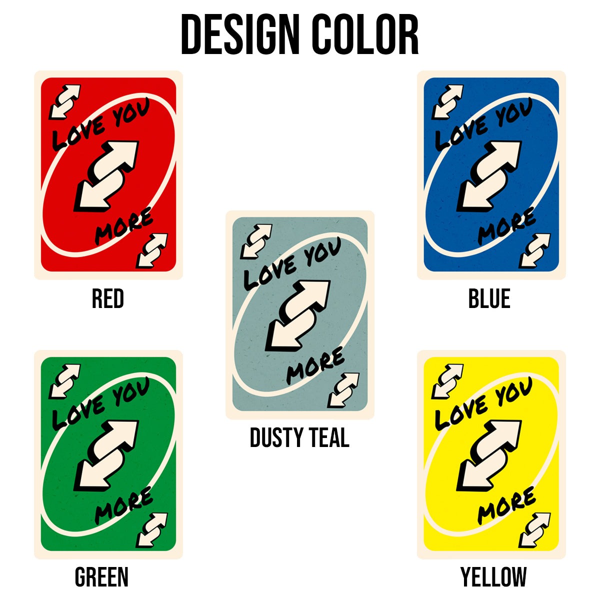 I Love You More - Personalized Portrait Poke Card