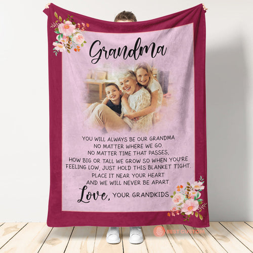 You Will Always Be Our Grandma - Personalized Blanket - Birthday, Mother's Day Gift For Mom, Grandma, Nana, Gigi banner5_752074a5-2a36-4bb1-89f8-d66e92ba98df.jpg