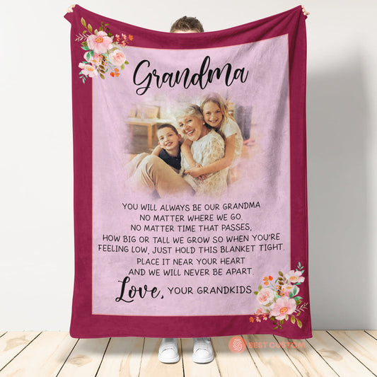 You Will Always Be Our Grandma - Personalized Blanket - Birthday, Mother's Day Gift For Mom, Grandma, Nana, Gigi banner5_752074a5-2a36-4bb1-89f8-d66e92ba98df.jpg
