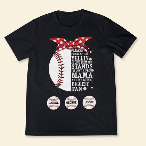 I'm Just A Proud Mama And My Son's Biggest Fan - Personalized Apparel - Gift For Mom banner7_2864f177-591c-4470-b48f-57d1e6fd3593.jpg