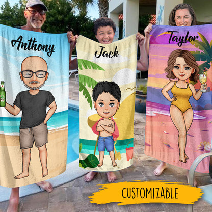 Family Summer Vacation - Personalized Beach Towel - Gift For Family, Friends bannerFamilySummerVacation-PersonalizedBeachTowel-GiftForFamily_Friends.jpg