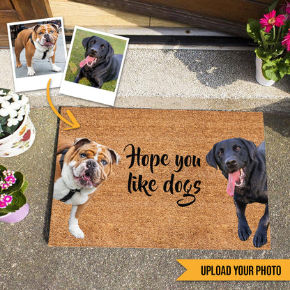Hope You Like Dog Upload Photo - Personalized Doormat - Dog , Gifts For Dog Lovers bannerHopeYouLikeDogUploadPhoto-PersonalizedDoormat-Dog_GiftsForDogLovers.jpg