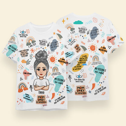 Mom Daily Affirmations - Personalized 3D All Over Print Shirt - Gift For Mom, Mother's Day bannerMomDailyAffirmations-PersonalizedAllOverPrintedApparel-GiftForMom_Mother_sDay.jpg