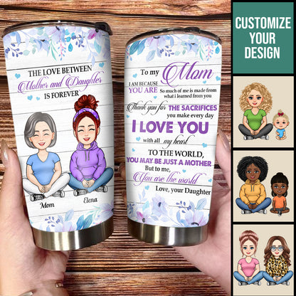 To My Mom, Love You With All My Heart - Personalized Tumbler - Gift For Mom, Mother's Day, Birthday, Loving Gift bannerToMyMom_LoveYouWithAllMyHeart-PersonalizedTumbler-GiftForMom_Mother_sD.jpg