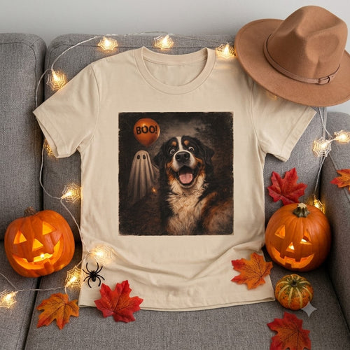 Custom Dog Cat Photo Halloween - Personalized Shirt - Trendy Vintage Spooky Tee for Pet Moms