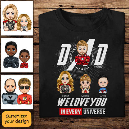 Dad I Love You In Every Universe - Personalized Apparel - Gift For Father, Dad, Father's Day banner_1a9abe80-e7f3-4002-b505-eca6b47578ee.jpg