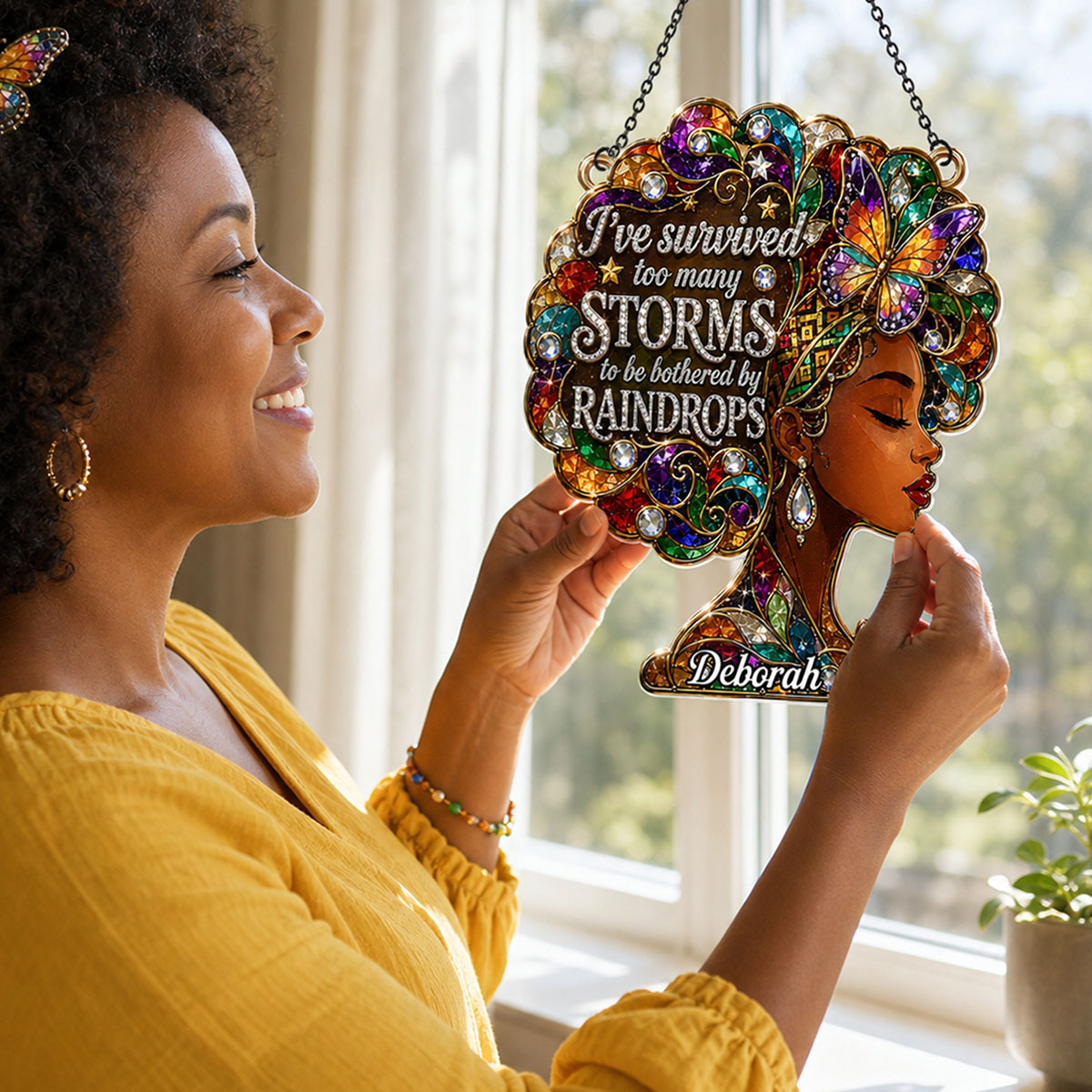 I've Survived Too Many Storms - Personalized Acrylic Suncatcher