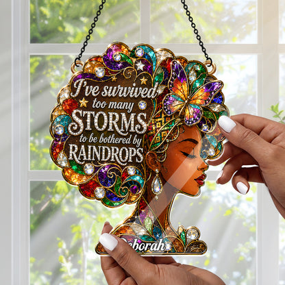 I've Survived Too Many Storms - Personalized Acrylic Suncatcher
